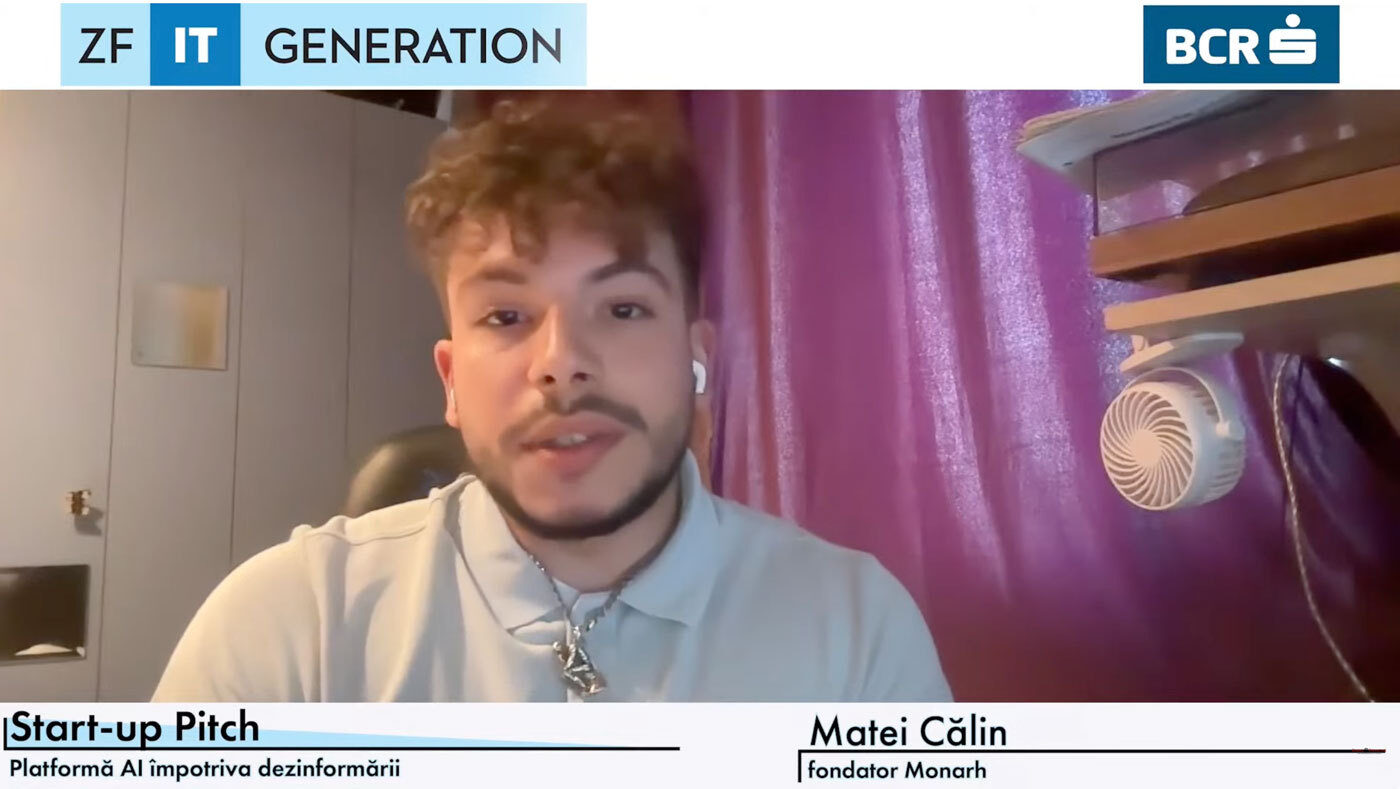 Matei Călin: Start-upul MONARH, fondat pe forțe proprii, luptă cu fake news