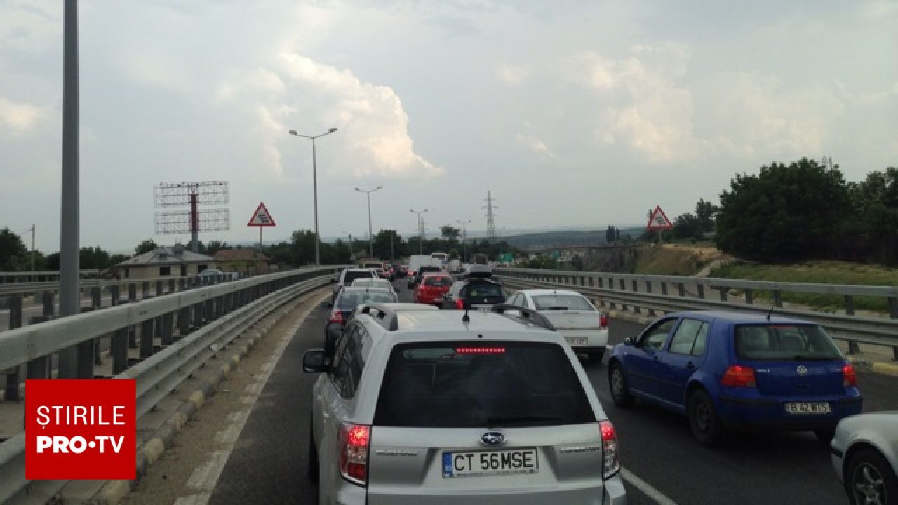Accident MARE pe Autostrada Soarelui: 6 mașini implicate, trafic blocat