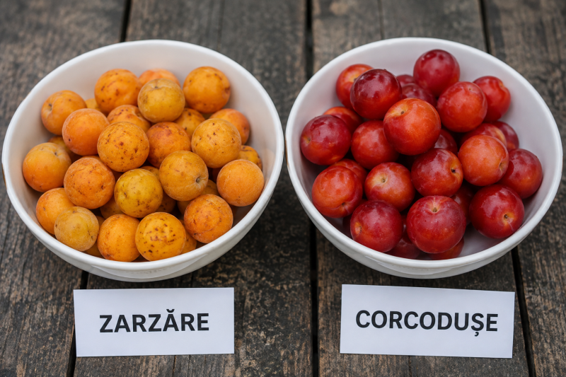 Zarzăre vs. Corcodușe: Diferențe ușor de prins
