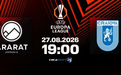 Oltenii în Armenia: Ararat vs. U Craiova, gazonul, joi 19:00