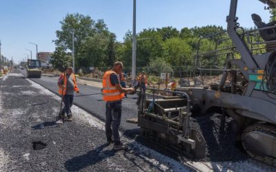Prelungirea Ghencea: Primul strat de asfalt pe tronsonul 3