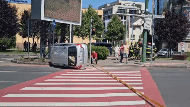 Accident cumplit la Ceasu’ Rău:impact violent