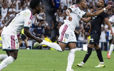 Real Madrid s-a impus, Vinicius a marcat după dubla lui Mbappe