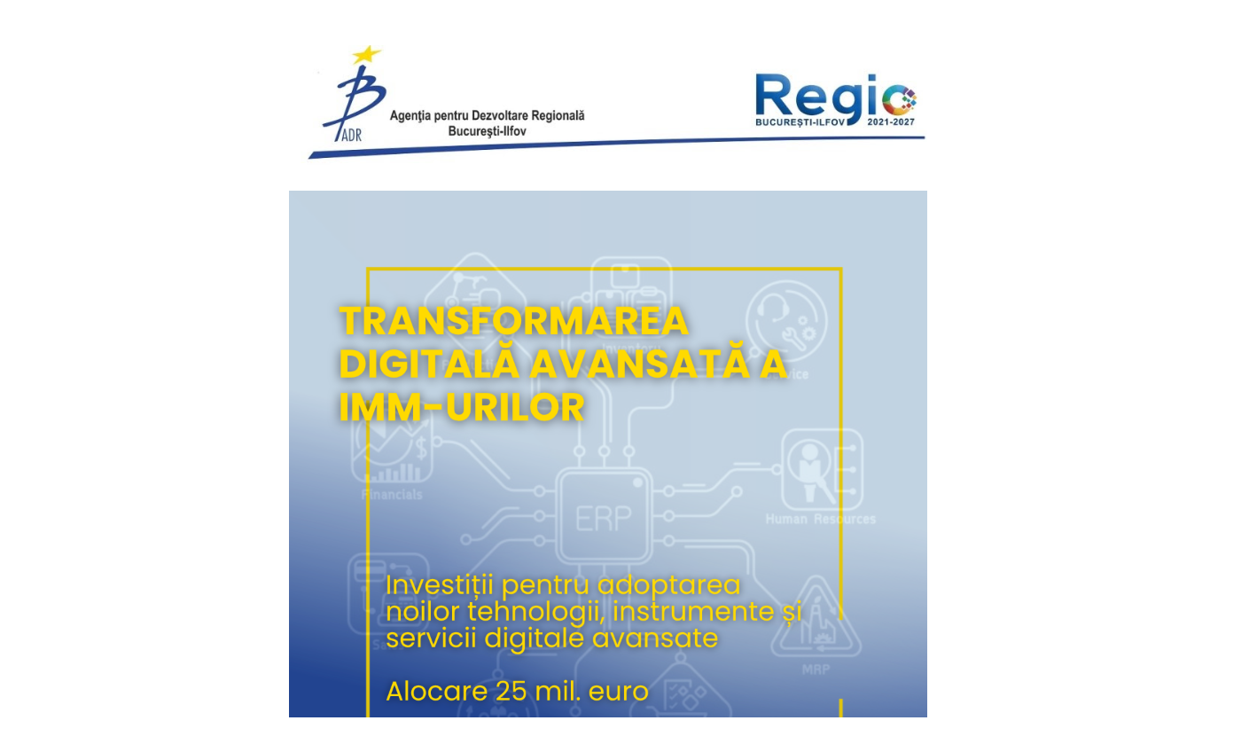Bani UE: 25 mil. EUR pentru digitalizare IMM în București-Ilfov
