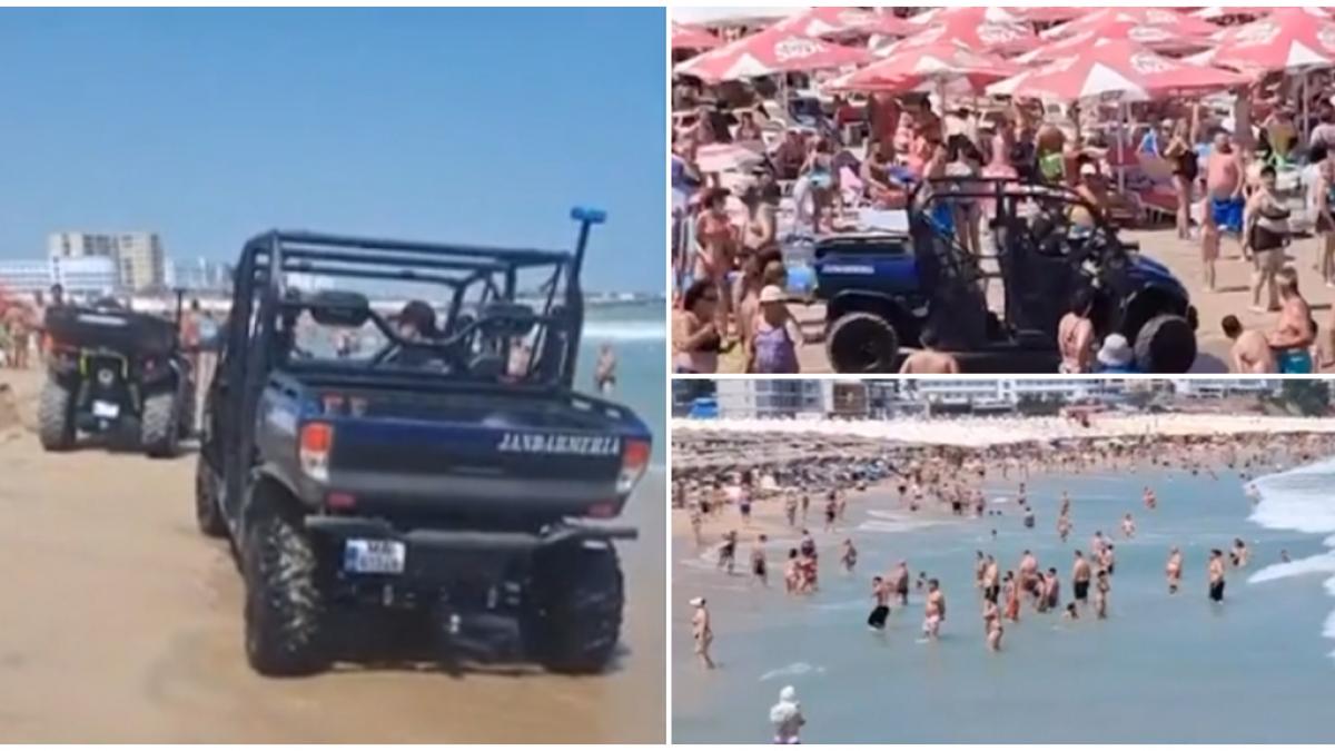 Steag roșu pe litoral! Jandarmii scot turiștii din mare în Eforie