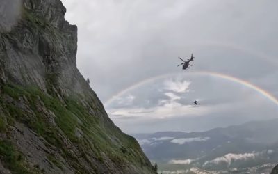 Salvare spectaculoasă pe cel mai mare perete stâncos din România