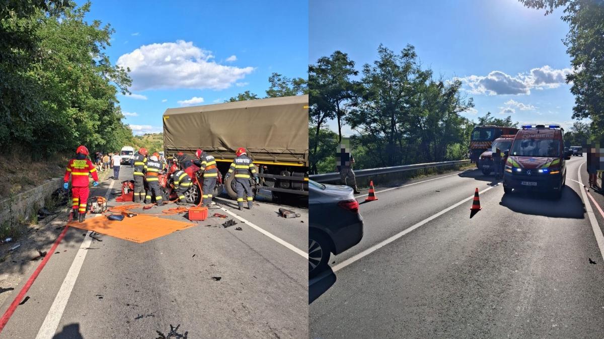 Carnagiu Mureș: 3 morți după 4 vehicule implicate. Intervine SMURD