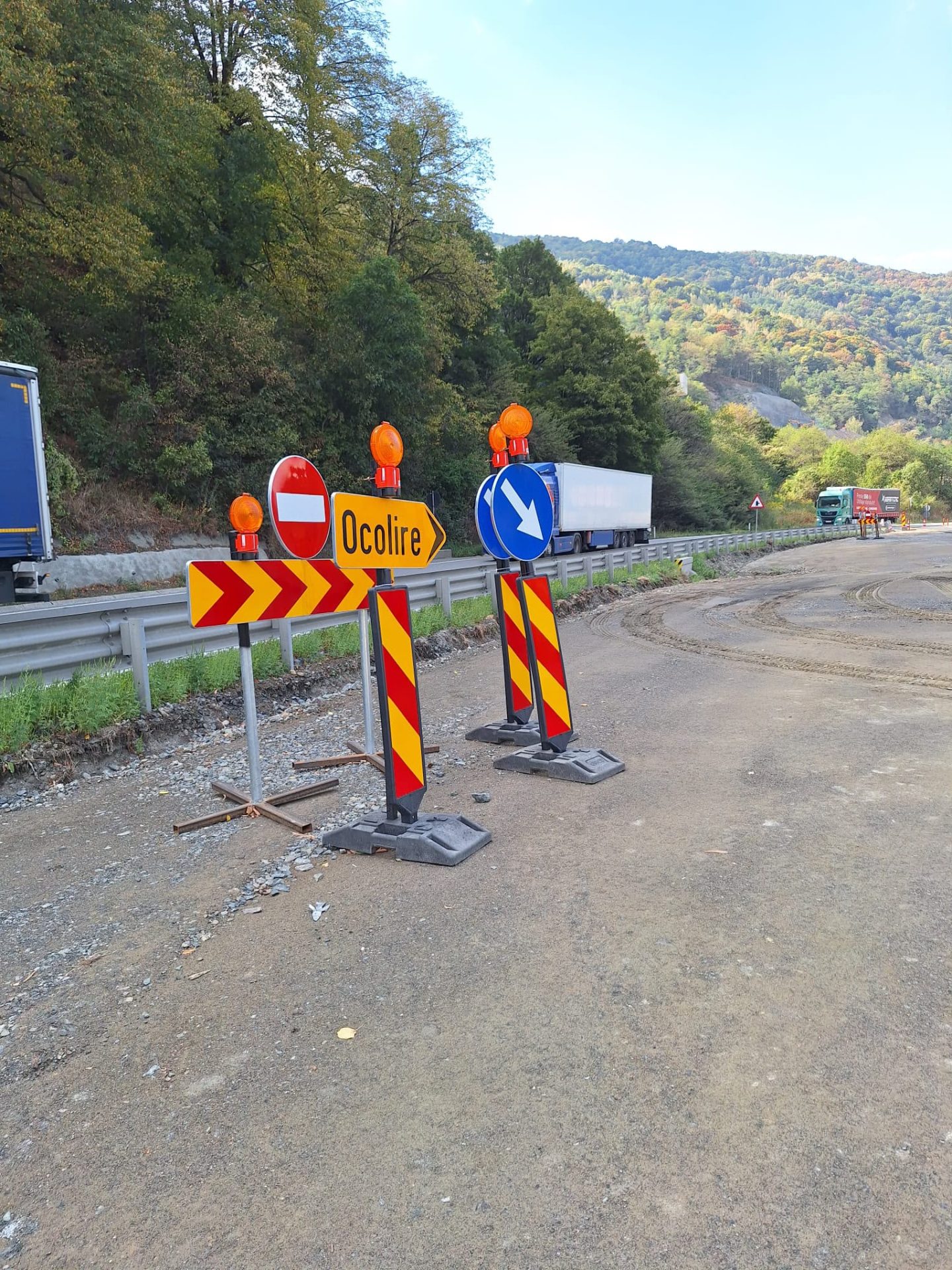Valea Oltului blocată! Traficul deviat pe DN7 până la final de an