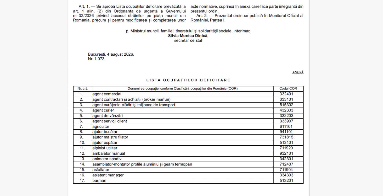 Străinii non-UE primesc noi joburi în România. Vezi lista actualizată