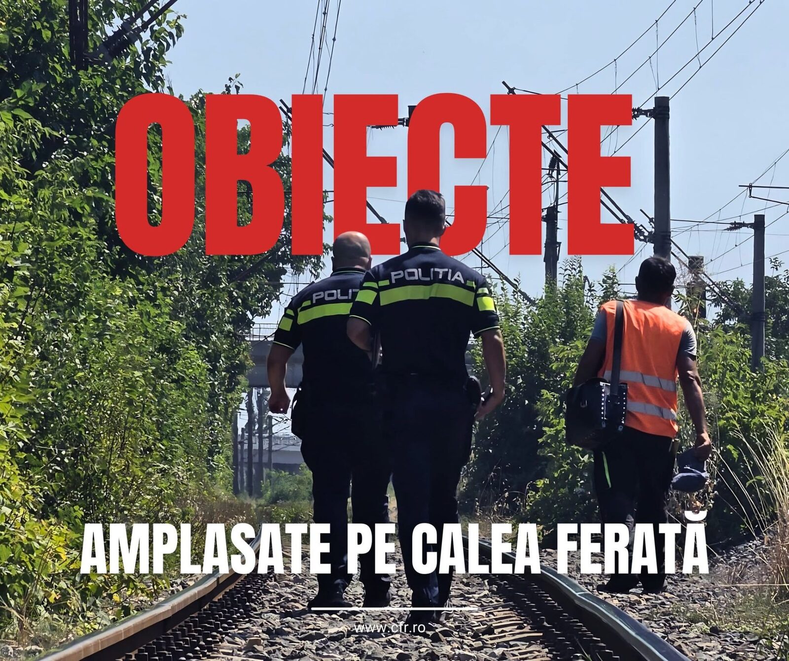 Obiecte pe șine, pericol major pe calea ferată de pe litoral