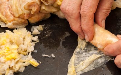 Sarmale de post, pas cu pas: Ciuperci și soia, gata în timp record