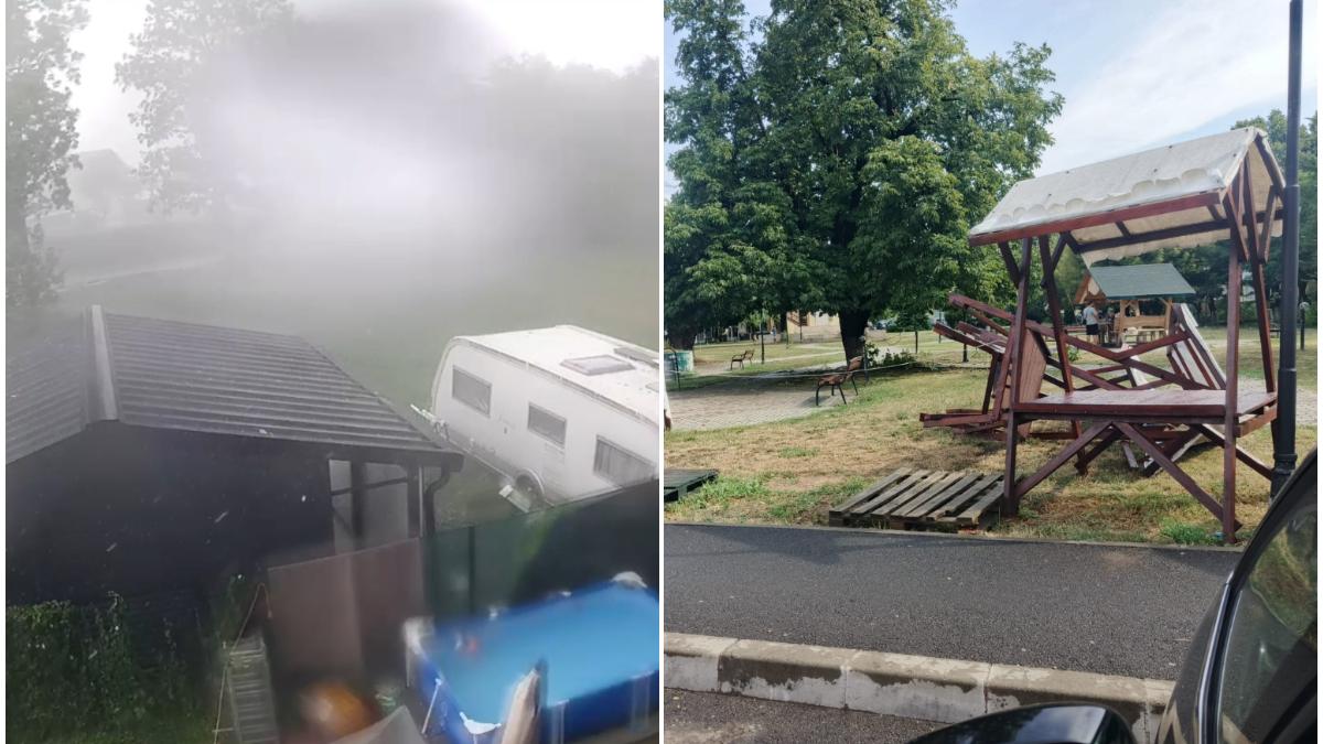 Vânt și furtună devastatoare în vest și Maramureș
