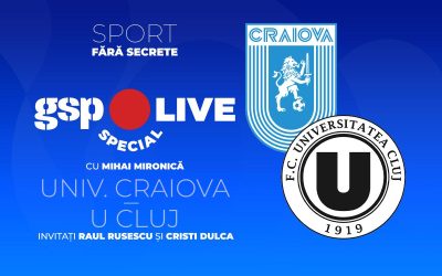 U Craiova – U Cluj: Meciul etapei pe GSP Live