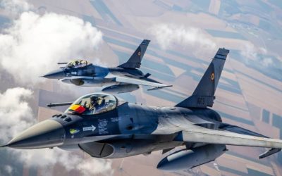 Țintă aeriană, detectată în apropiere de granița României. MApN a ridicat două avioane F-16 în aer, mesaj Ro-Alert în Tulcea