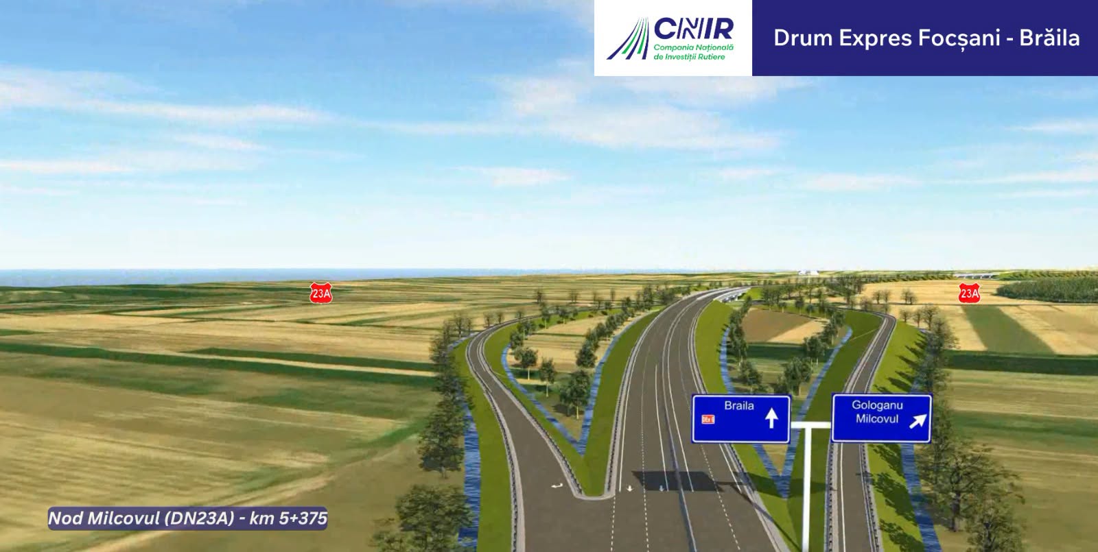 Focșani-Brăila, primu drum expres cu benzi de urgență ca pe autostrăzi