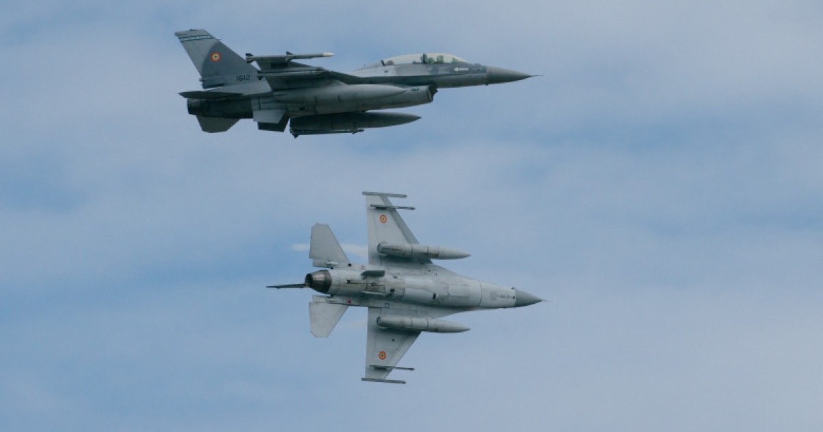 Țintă aeriană suspectă la Galați: F-16 ridicate, Ro-Alert în județe