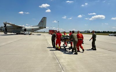Pacient ars, zbor de urgență spre Belgia cu avion militar