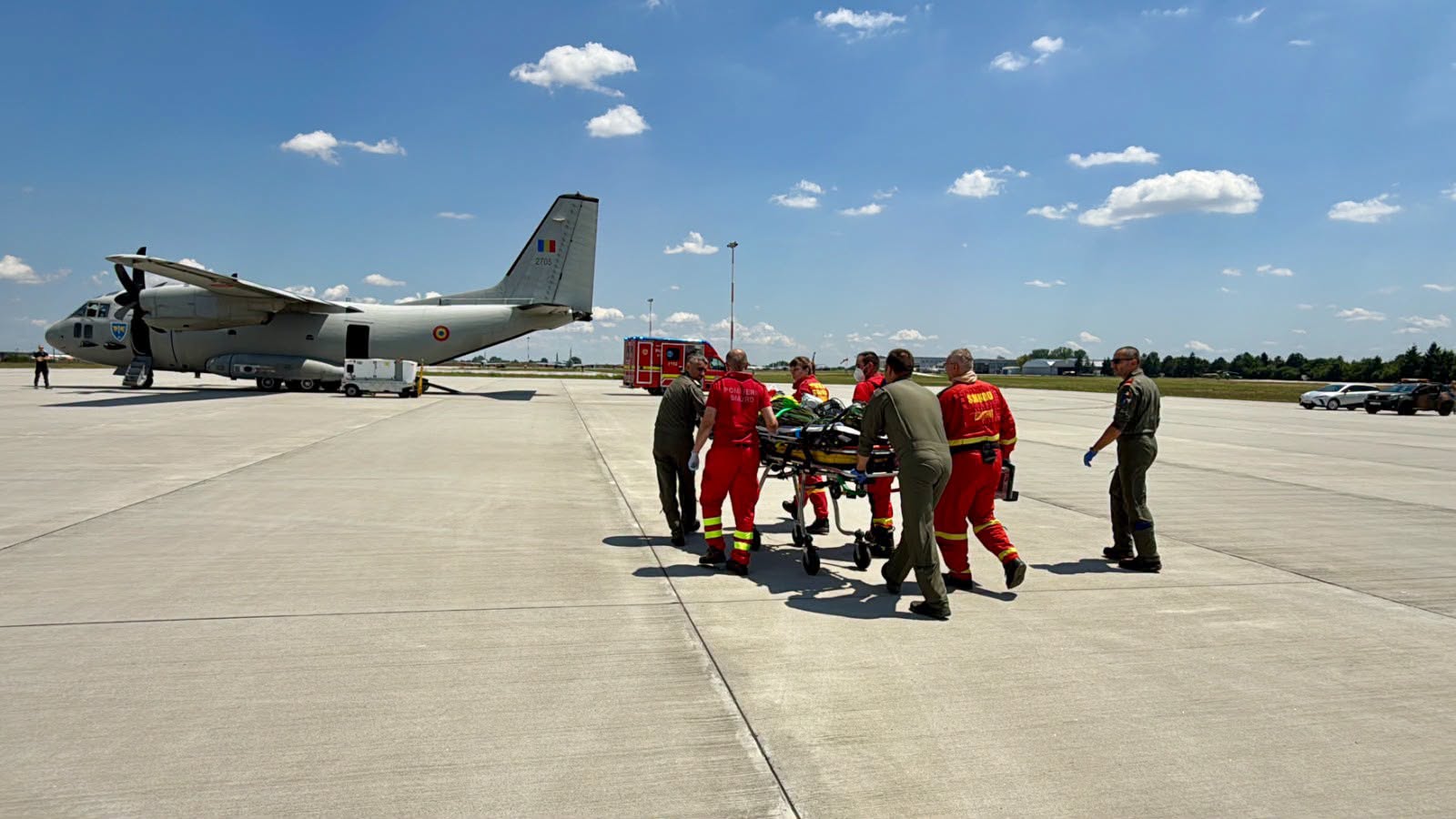 Pacient ars, zbor de urgență spre Belgia cu avion militar