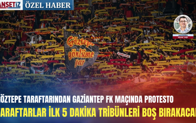 Gaziantep: Suporterii Goztepe protestează în primele 5 minute
