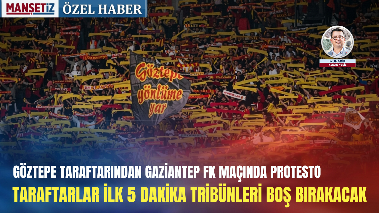 Gaziantep: Suporterii Goztepe protestează în primele 5 minute