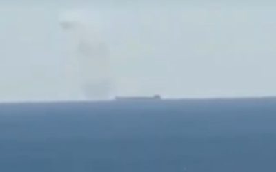 Incendiu la bordul unei nave, în Marea Neagră, lângă Sulina