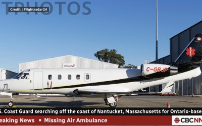 Avion medical dispărut, șase oameni în Atlantic, de la Bermude spre Boston