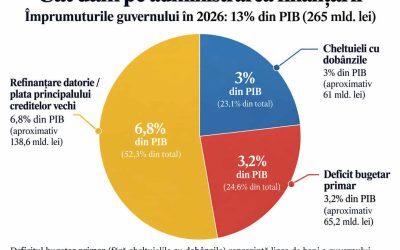România, pe datorii: 75% din bani pentru dobânzi și rostogolire